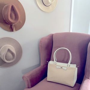 Kate spade montford park straw handbag